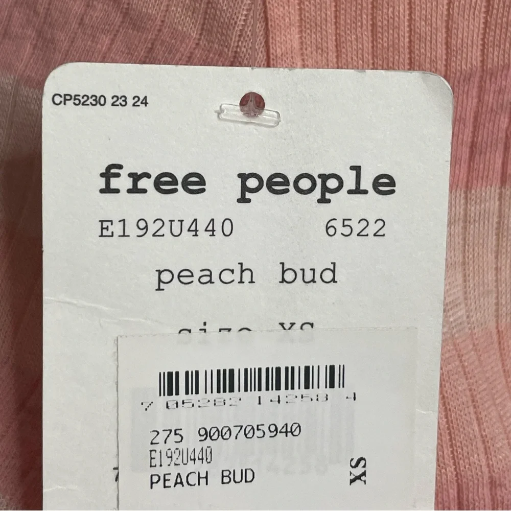 FREE PEOPLE Striped Ribbed Racerback Tunic Tank Top Mini Dress - Picture 8 of 8